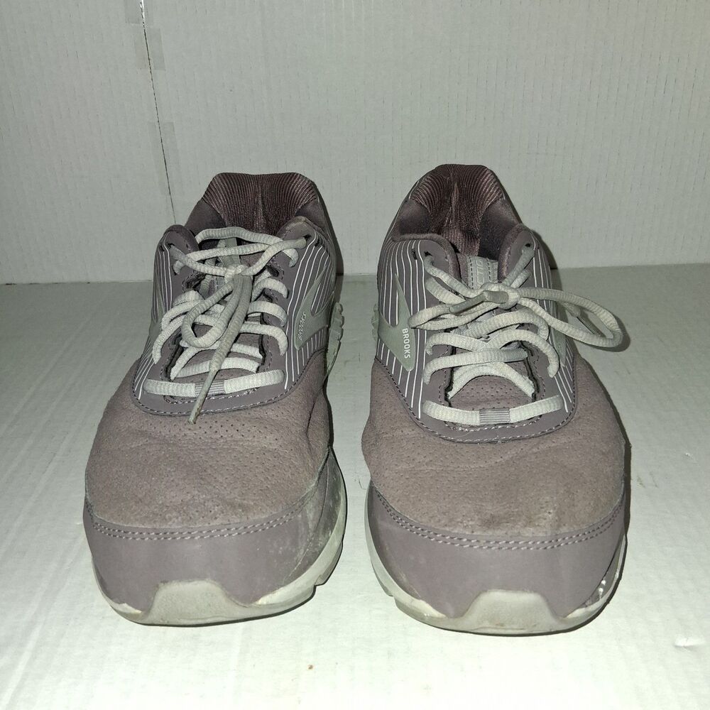Brooks Womens Addiction 2 Walker Walking Shoes Shark / Alloy / Oyster Size 11
